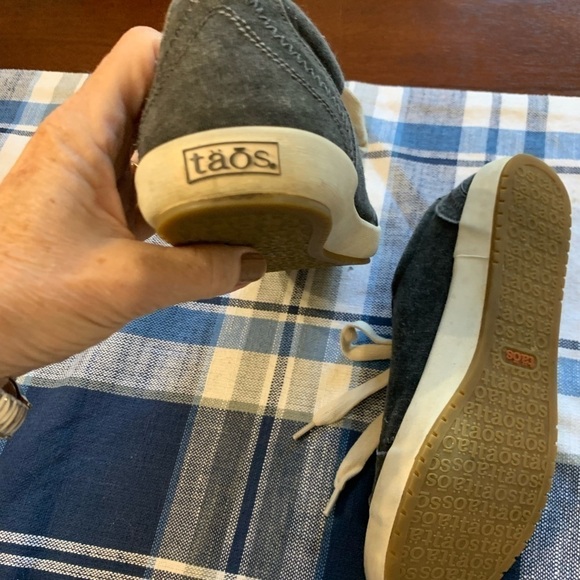 Taos sneakers excellent support canvas gray 7.5 - Picture 6 of 7